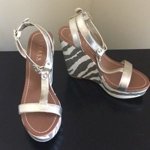 Ralph Lauren “Disha” Zebra Wedge